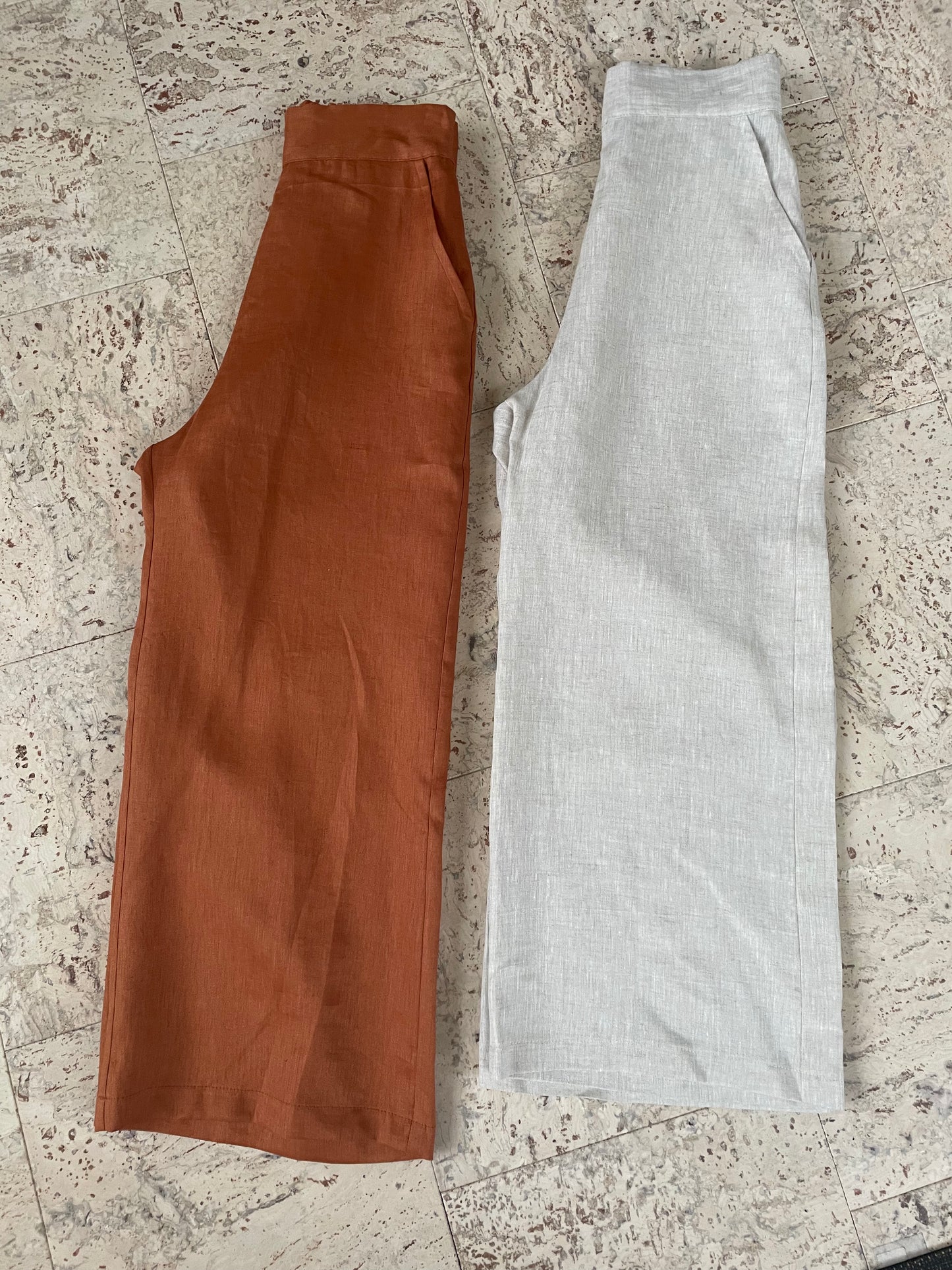 Terracotta Linen Pants