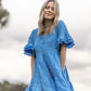 Rylee Dress - Cobalt Blue Linen